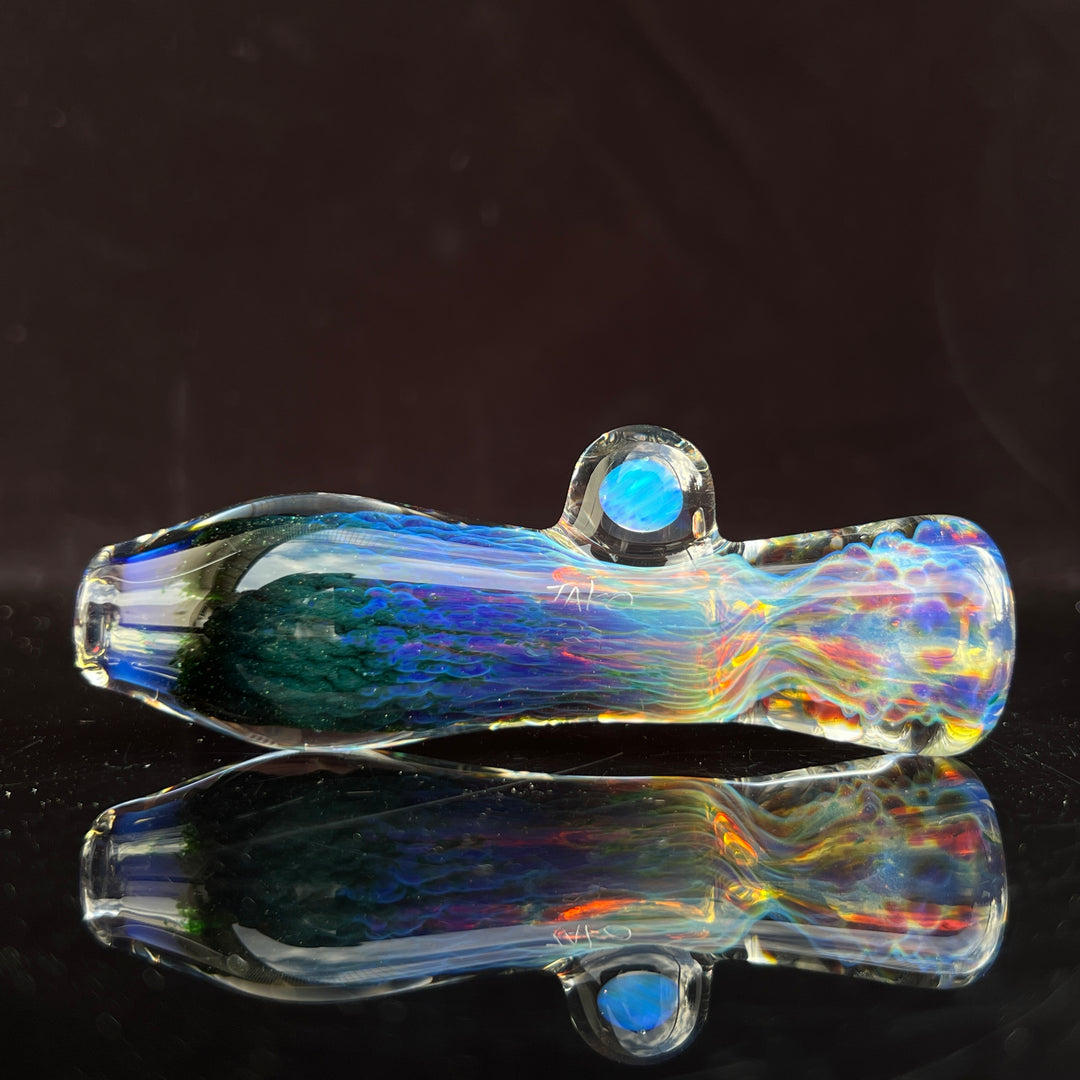 Purple Seaweed Opal Chillum Glass Pipe Tako Glass   