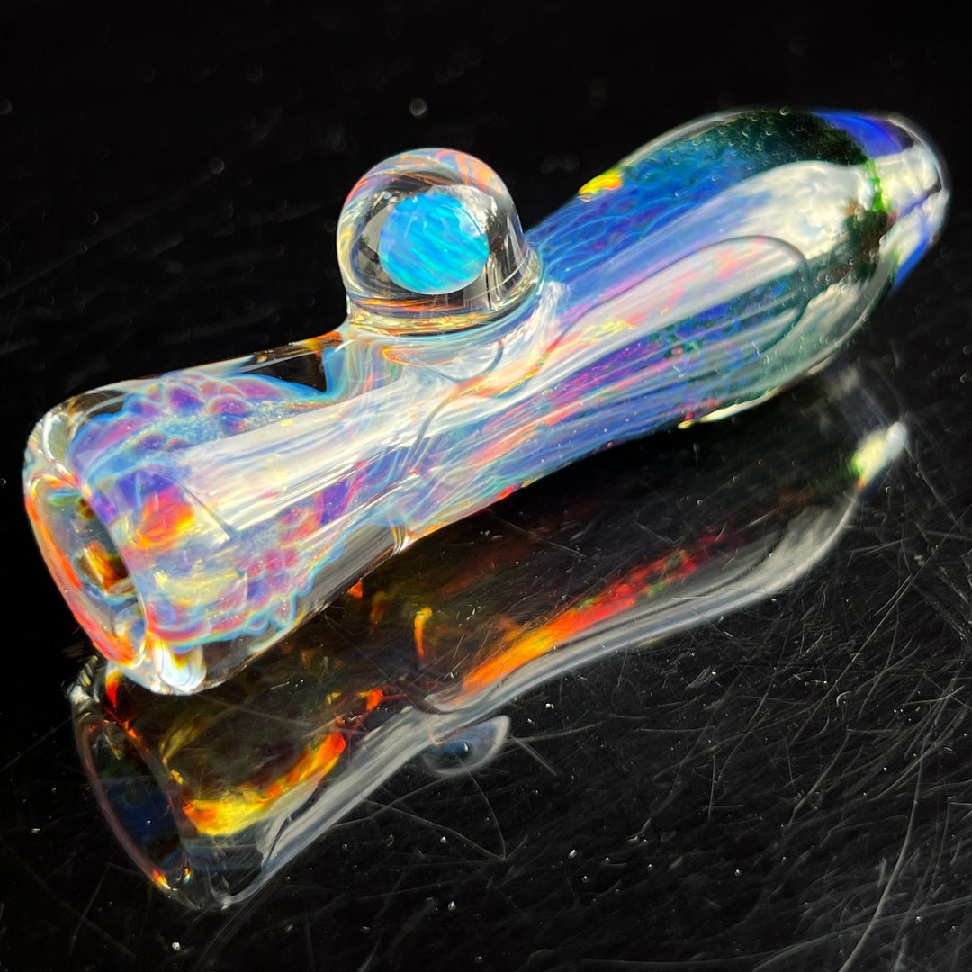 Purple Seaweed Opal Chillum Glass Pipe Tako Glass   