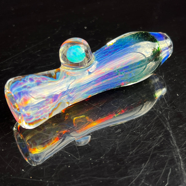 Purple Seaweed Opal Chillum Glass Pipe Tako Glass   