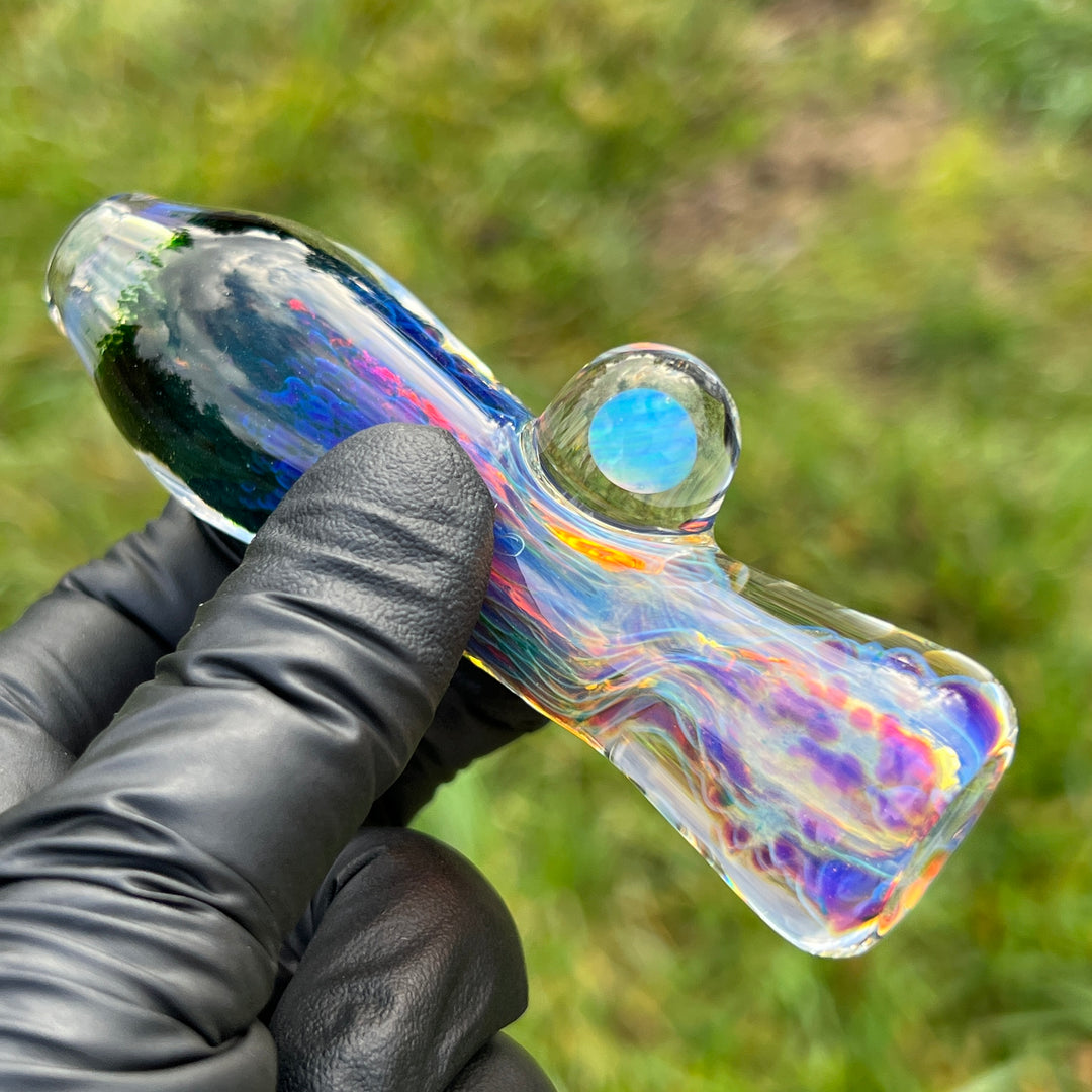 Purple Seaweed Opal Chillum Glass Pipe Tako Glass   