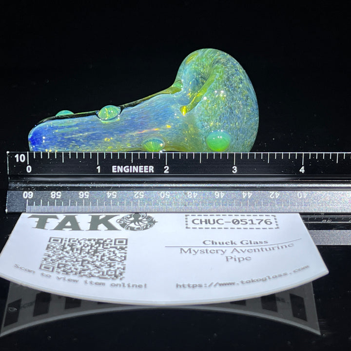 Mystery Aventurine Pipe Glass Pipe Chuck Glass   