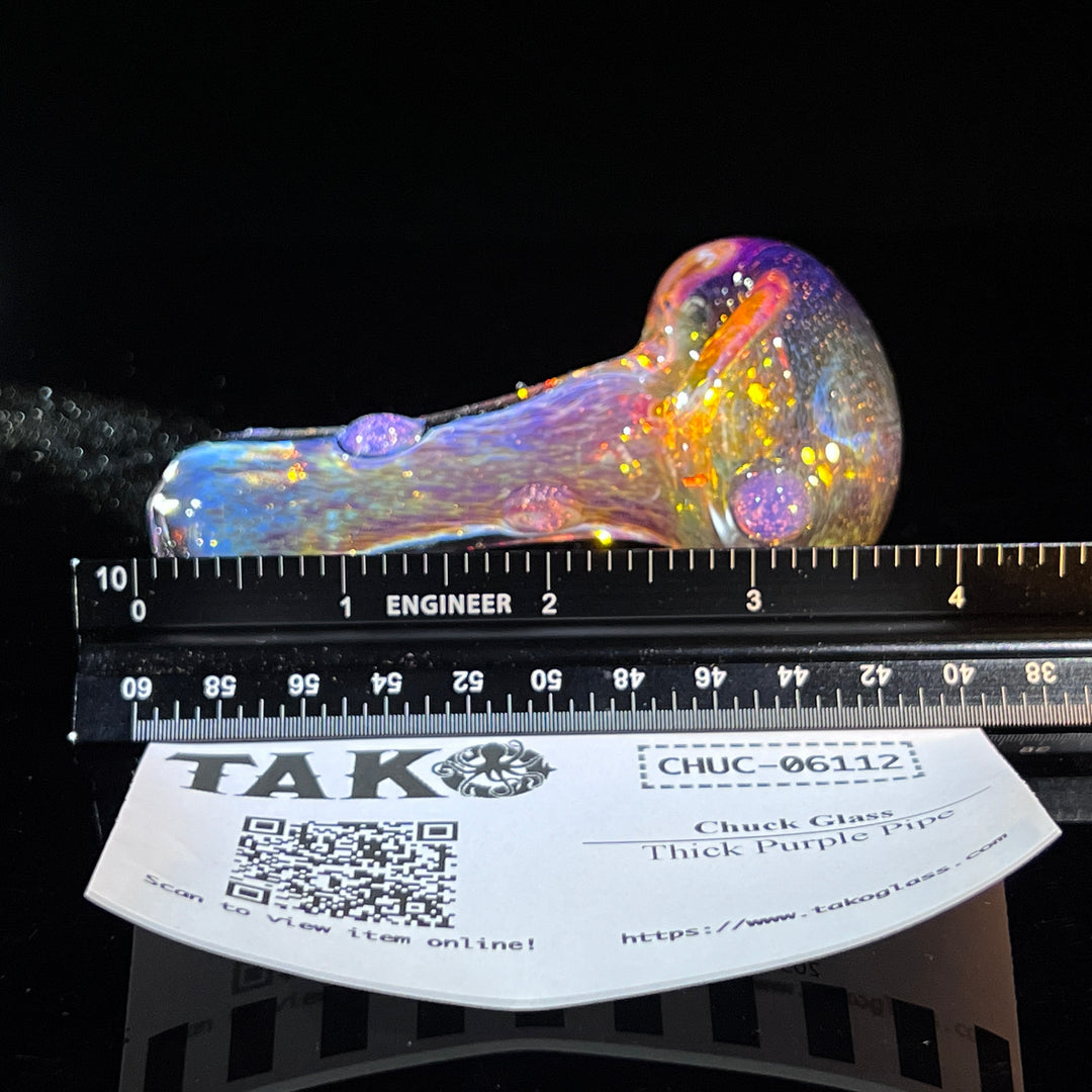 Thick Purple Pipe Glass Pipe Chuck Glass   