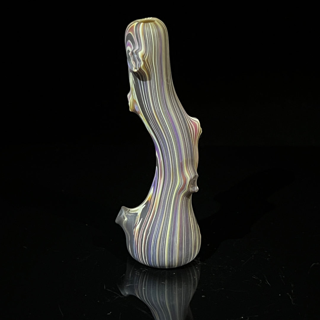 Wood Grain Chillum Glass Pipe Wazoo Glass