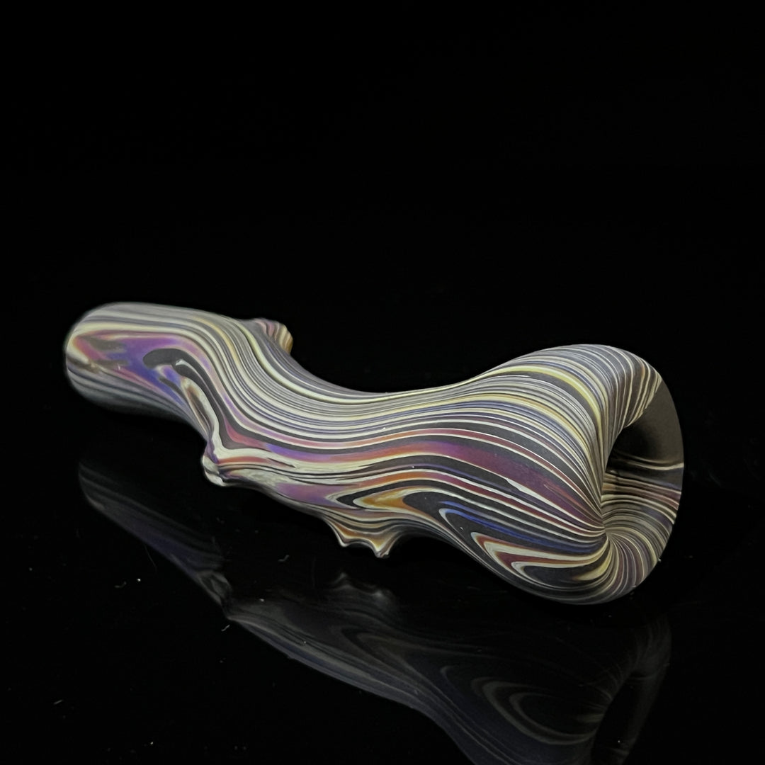 Wood Grain Chillum Glass Pipe Wazoo Glass