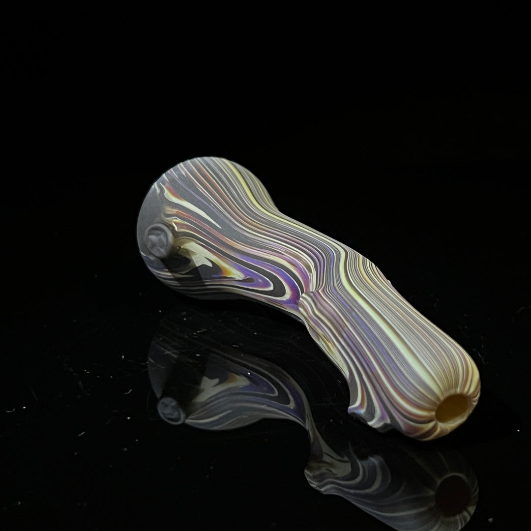 Wood Grain Chillum Glass Pipe Wazoo Glass