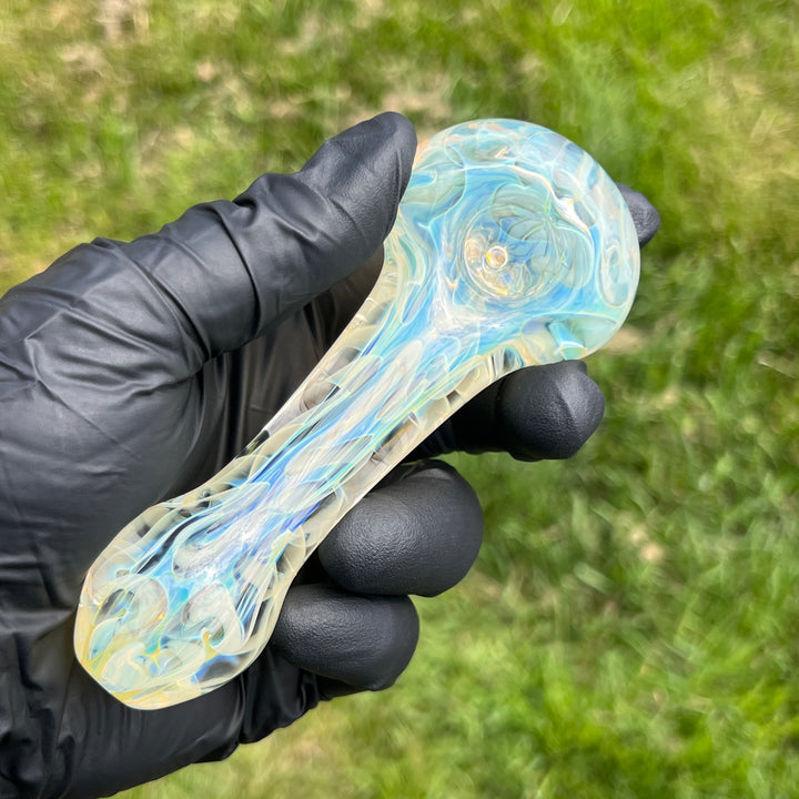 Large Ghost Flame Glass Pipe 5 Glass Pipe Tiny Mike   