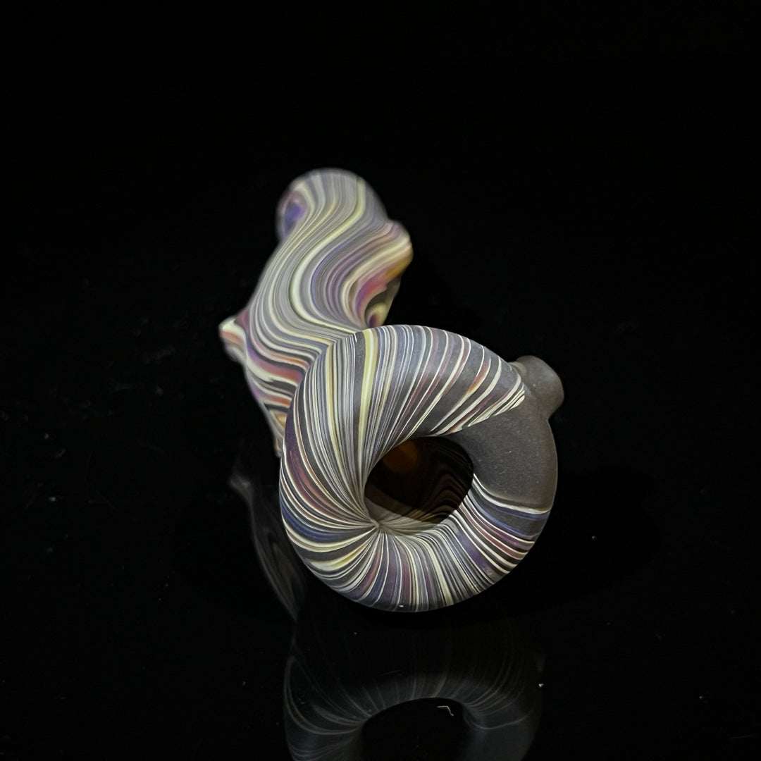 Wood Grain Chillum Glass Pipe Wazoo Glass