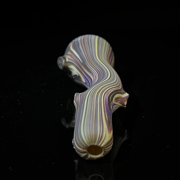 Wood Grain Chillum Glass Pipe Wazoo Glass