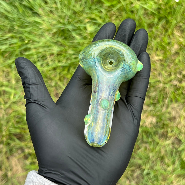 Mystery Aventurine Pipe Glass Pipe Chuck Glass   