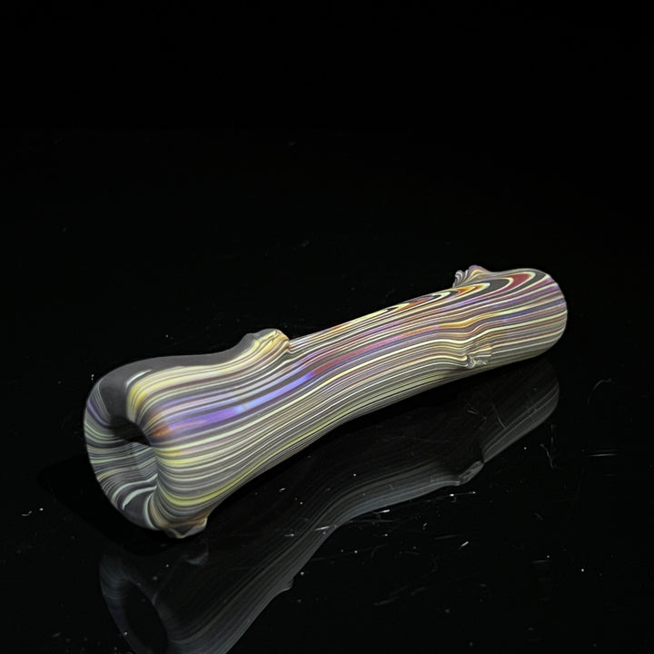 Wood Grain Chillum Glass Pipe Wazoo Glass