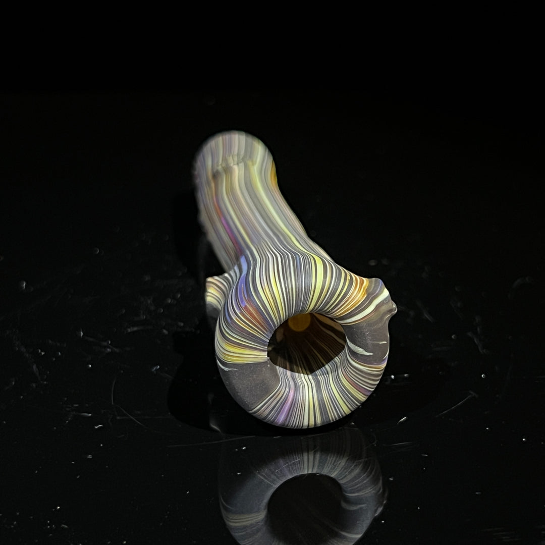 Wood Grain Chillum Glass Pipe Wazoo Glass