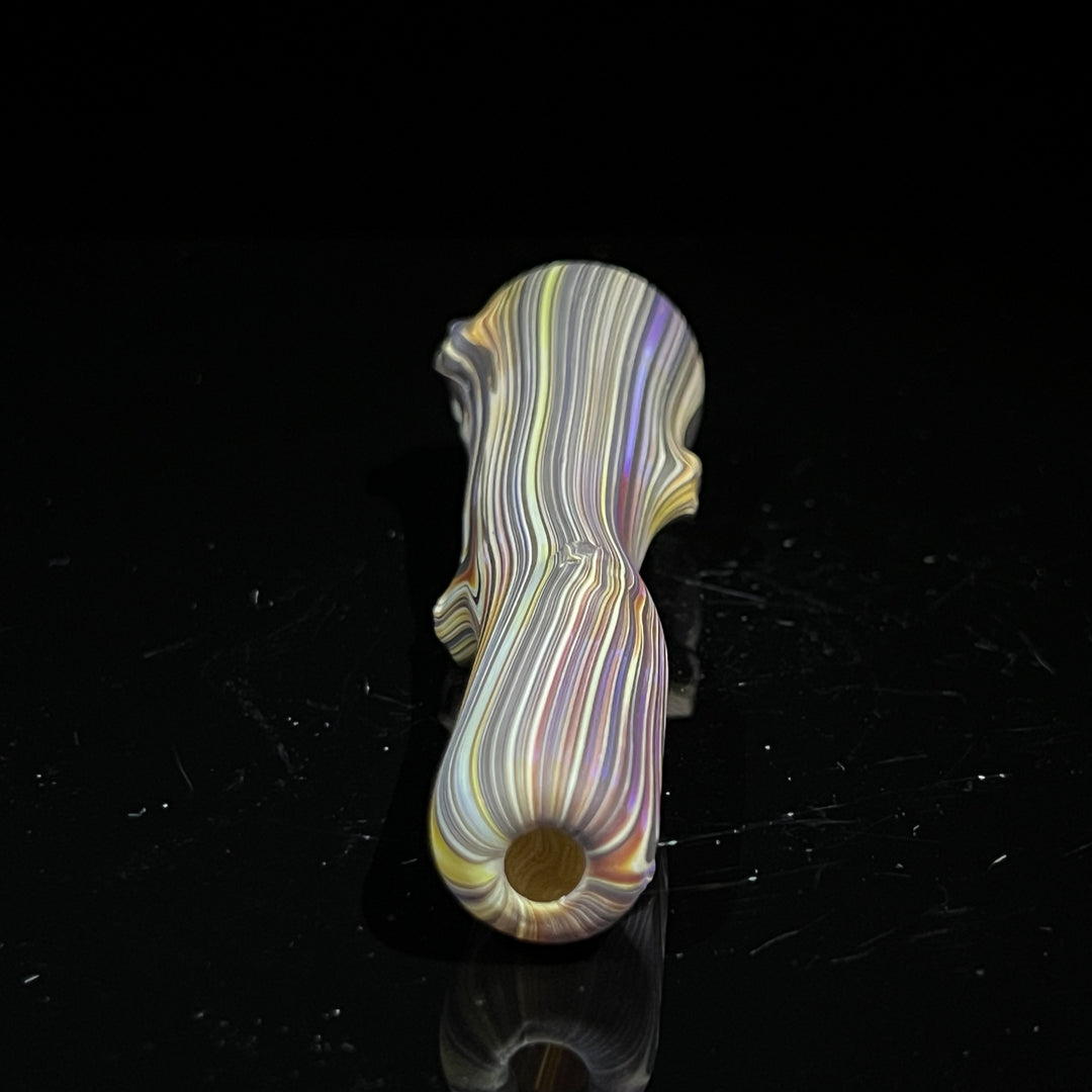 Wood Grain Chillum Glass Pipe Wazoo Glass