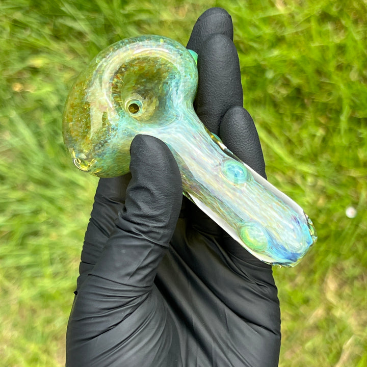 Mystery Aventurine Pipe Glass Pipe Chuck Glass   