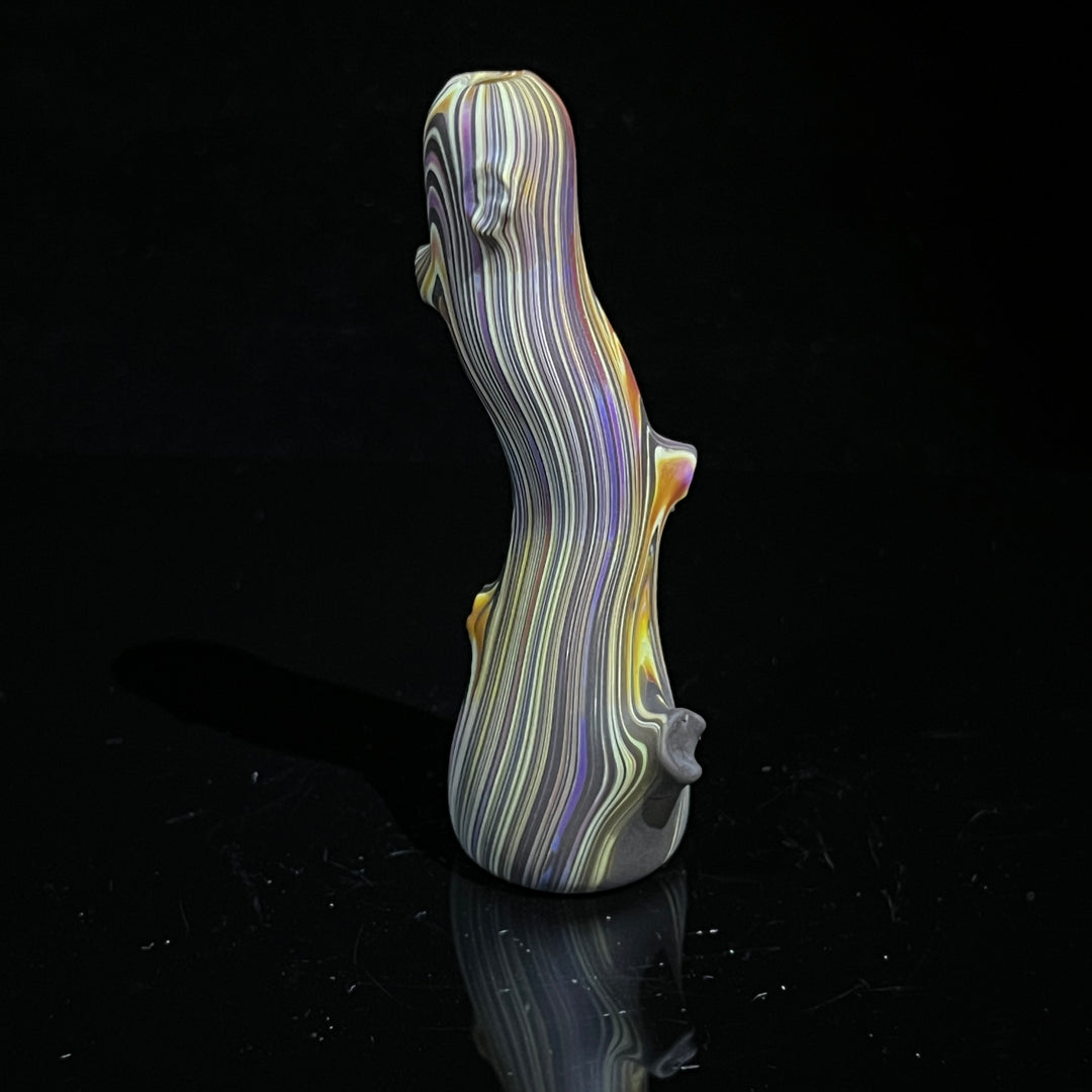 Wood Grain Chillum Glass Pipe Wazoo Glass