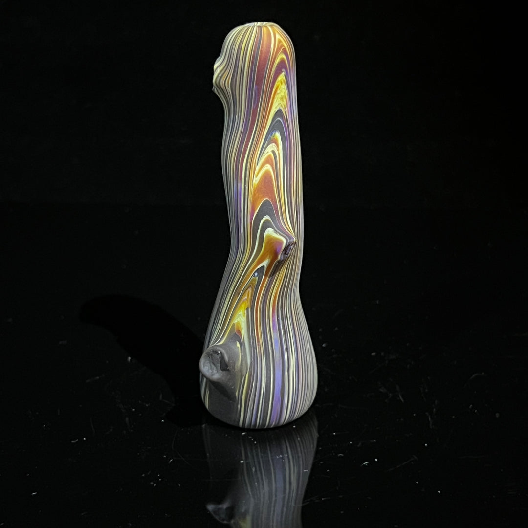 Wood Grain Chillum Glass Pipe Wazoo Glass