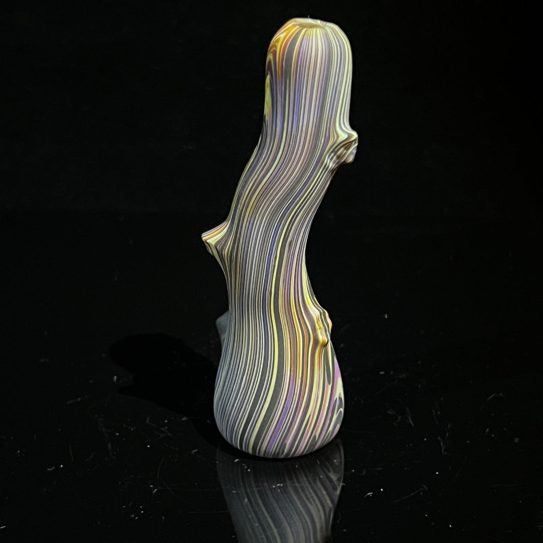 Wood Grain Chillum Glass Pipe Wazoo Glass