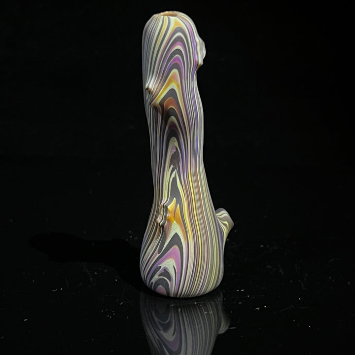 Wood Grain Chillum Glass Pipe Wazoo Glass