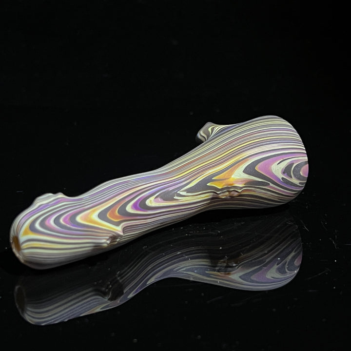 Wood Grain Chillum Glass Pipe Wazoo Glass