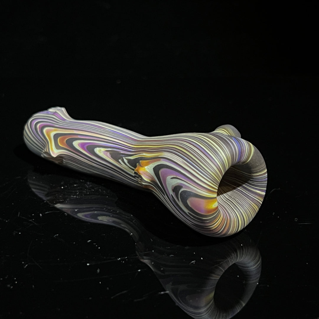 Wood Grain Chillum Glass Pipe Wazoo Glass