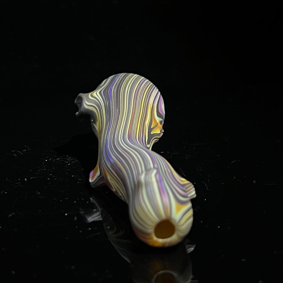 Wood Grain Chillum Glass Pipe Wazoo Glass