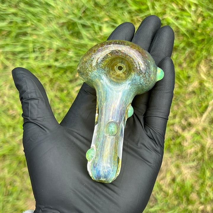 Mystery Aventurine Pipe Glass Pipe Chuck Glass   