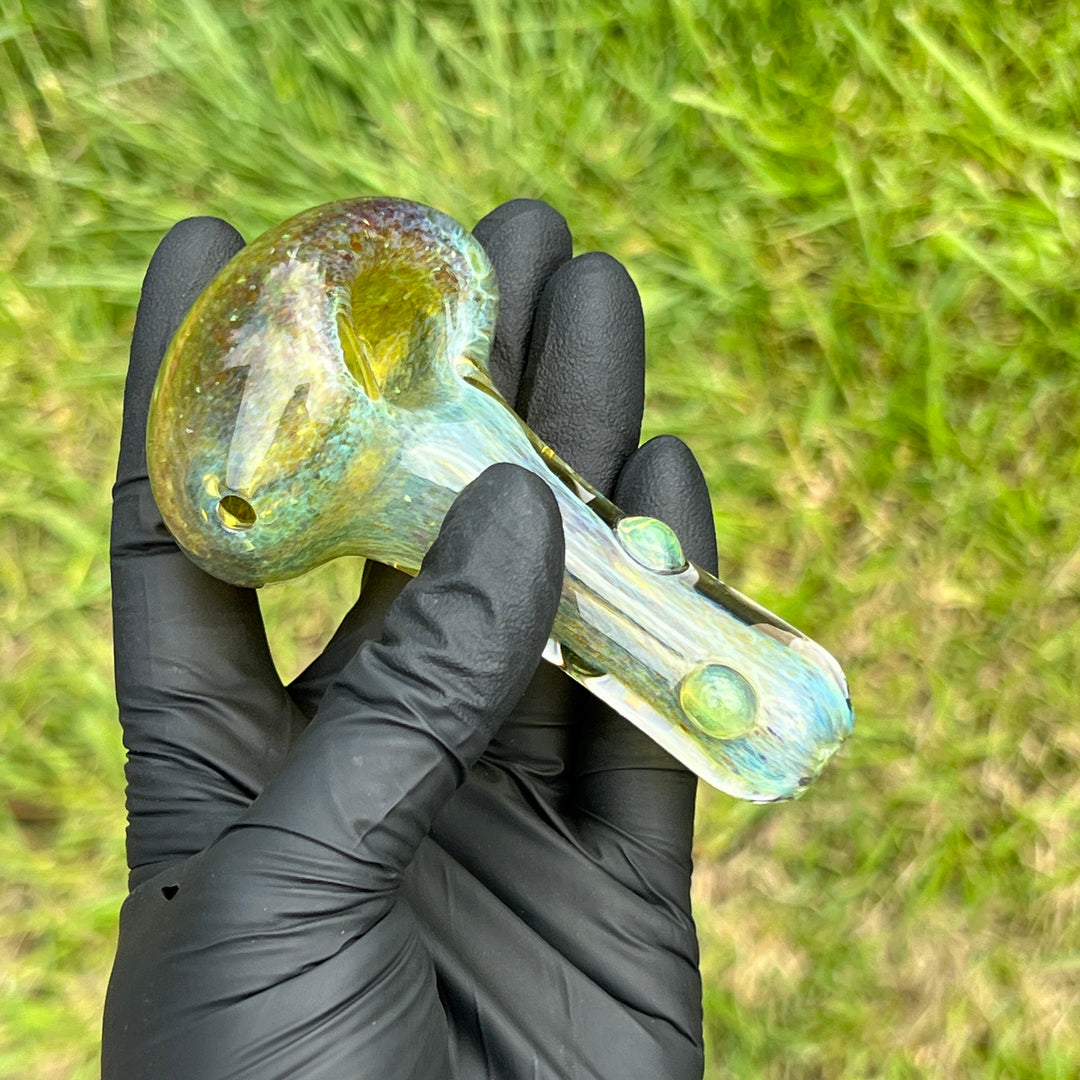 Mystery Aventurine Pipe Glass Pipe Chuck Glass   