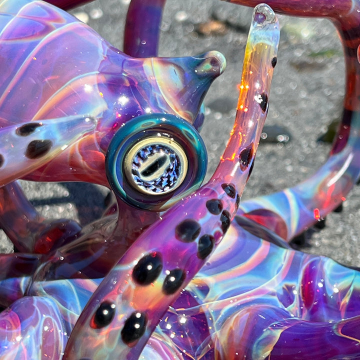 Purple Octopus Glass Pipe Tako Glass   