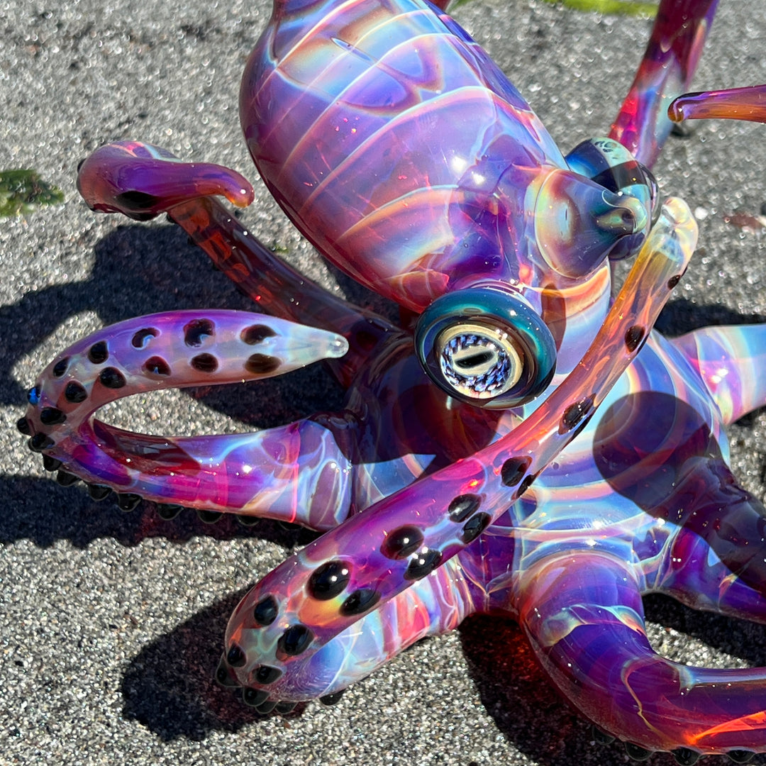 Purple Octopus Glass Pipe Tako Glass   