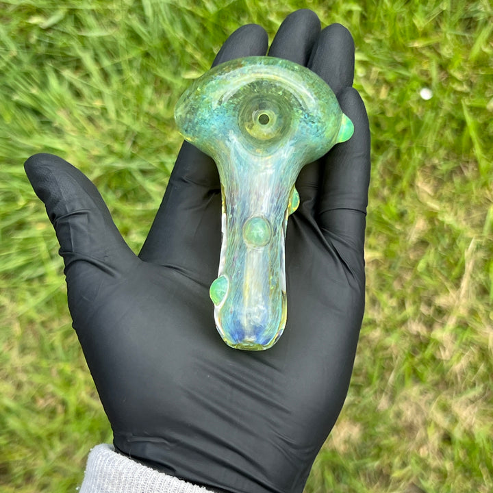 Mystery Aventurine Pipe Glass Pipe Chuck Glass   