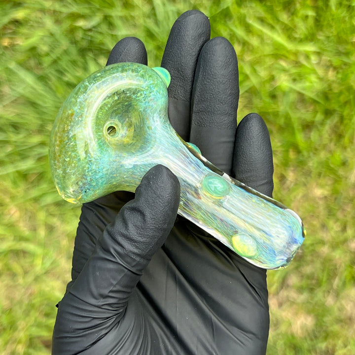 Mystery Aventurine Pipe Glass Pipe Chuck Glass   