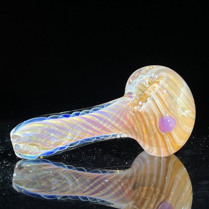 Thick Fume Pipe Pink Slyme Marble Glass Pipe Chuck Glass   