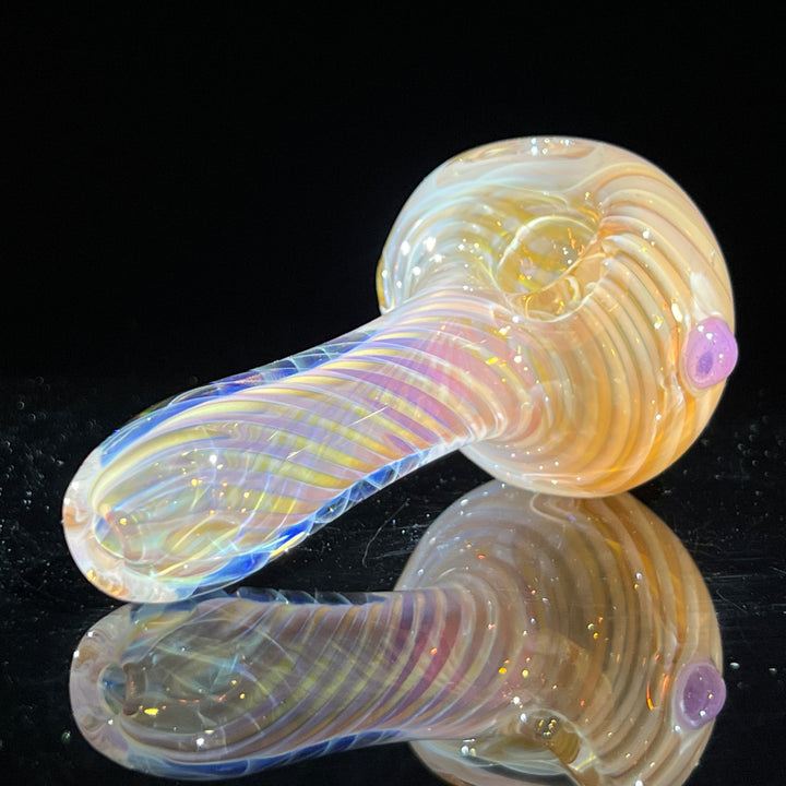 Thick Fume Pipe Pink Slyme Marble Glass Pipe Chuck Glass   