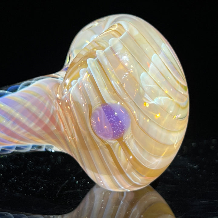 Thick Fume Pipe Pink Slyme Marble Glass Pipe Chuck Glass   