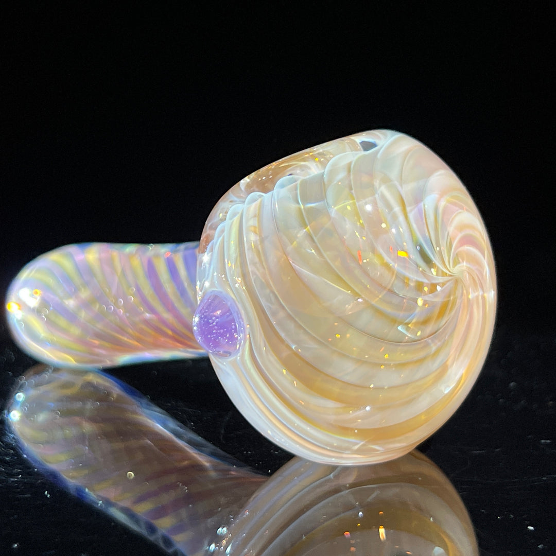 Thick Fume Pipe Pink Slyme Marble Glass Pipe Chuck Glass   