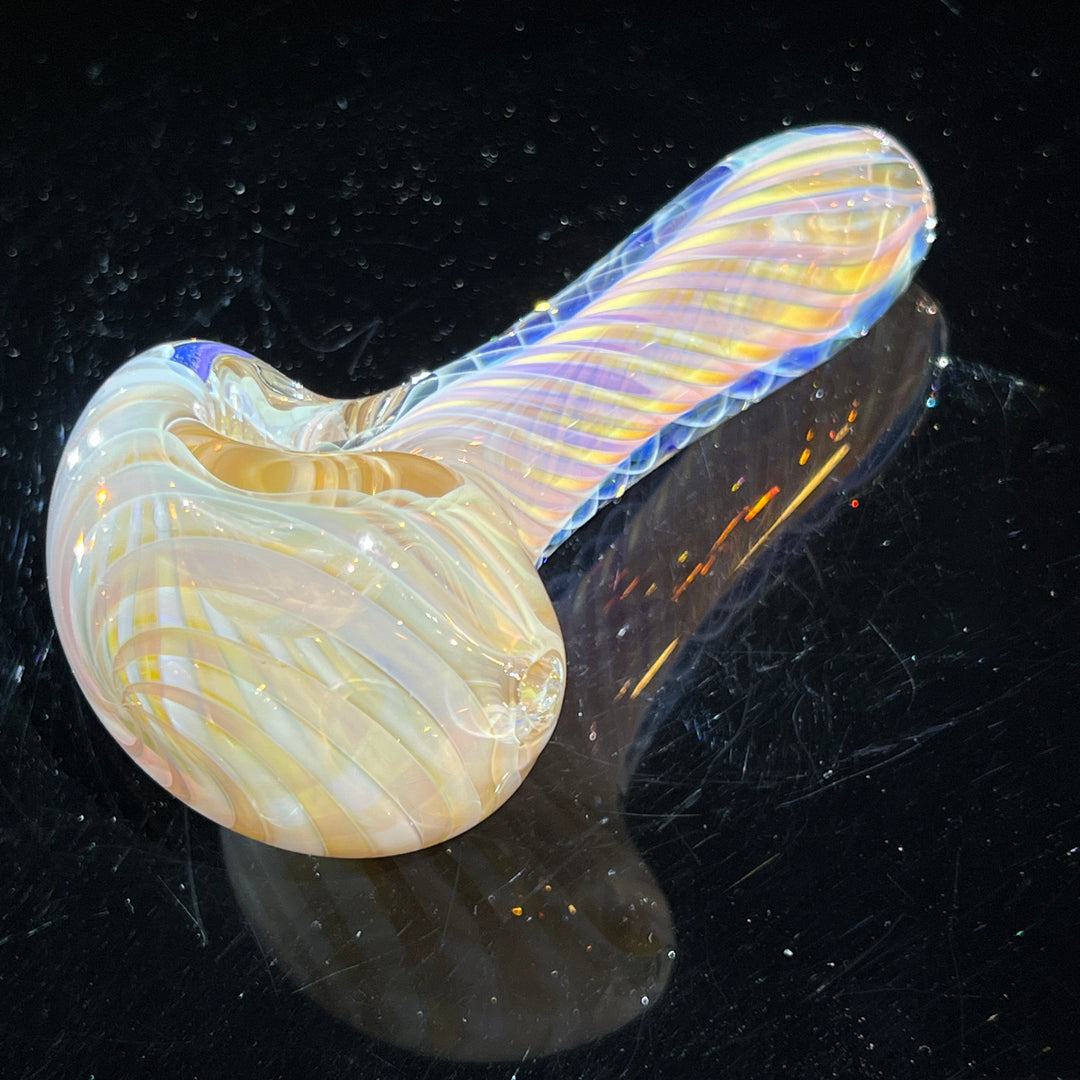 Thick Fume Pipe Pink Slyme Marble Glass Pipe Chuck Glass   