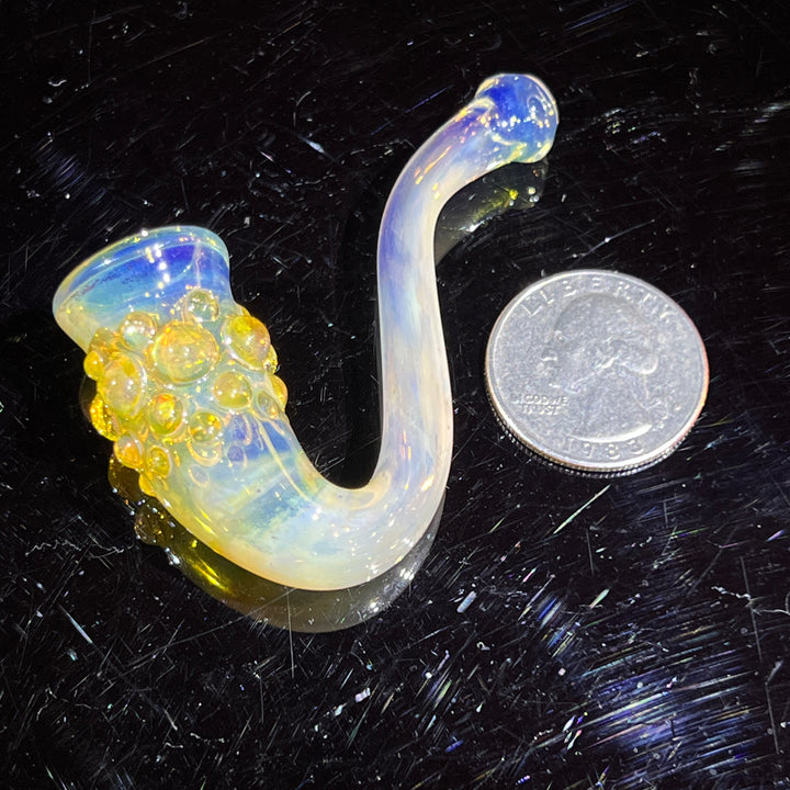 Silver Fume Pocket Sherlock Glass Pipe Orosboro Glass   