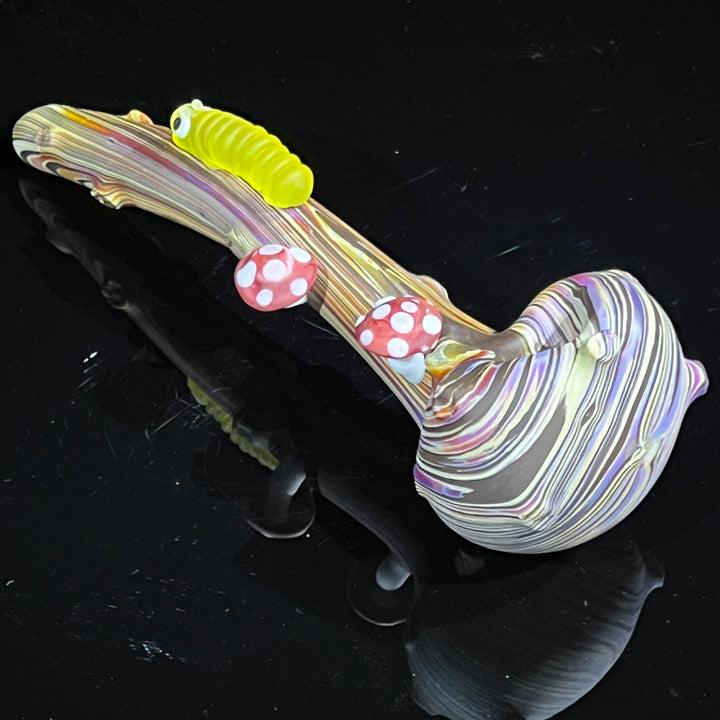 Wood Grain Caterpillar Gandalf Pipe Glass Pipe Wazoo Glass