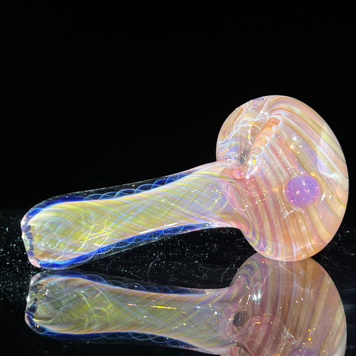 Thick Fume Pipe Pink Slyme Marble Glass Pipe Chuck Glass   