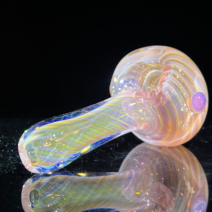 Thick Fume Pipe Pink Slyme Marble Glass Pipe Chuck Glass   