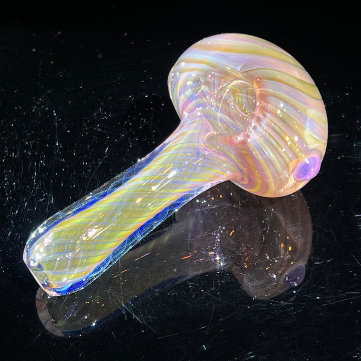 Thick Fume Pipe Pink Slyme Marble Glass Pipe Chuck Glass   