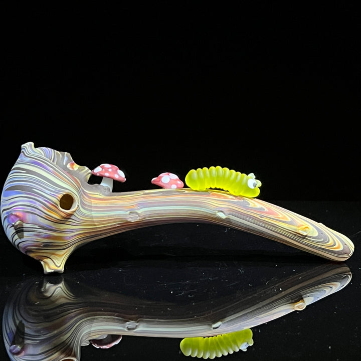 Wood Grain Caterpillar Gandalf Pipe Glass Pipe Wazoo Glass