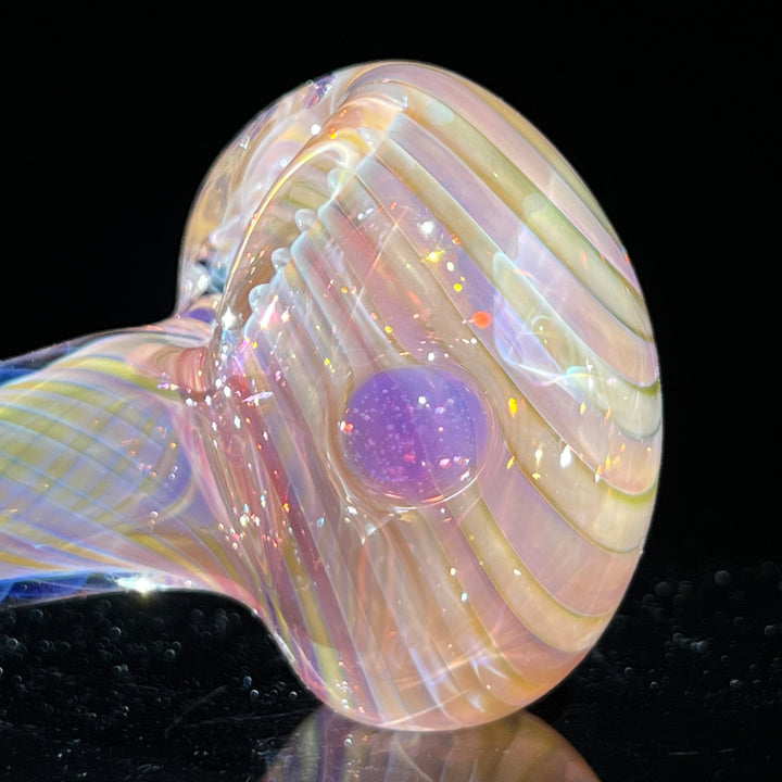 Thick Fume Pipe Pink Slyme Marble Glass Pipe Chuck Glass   