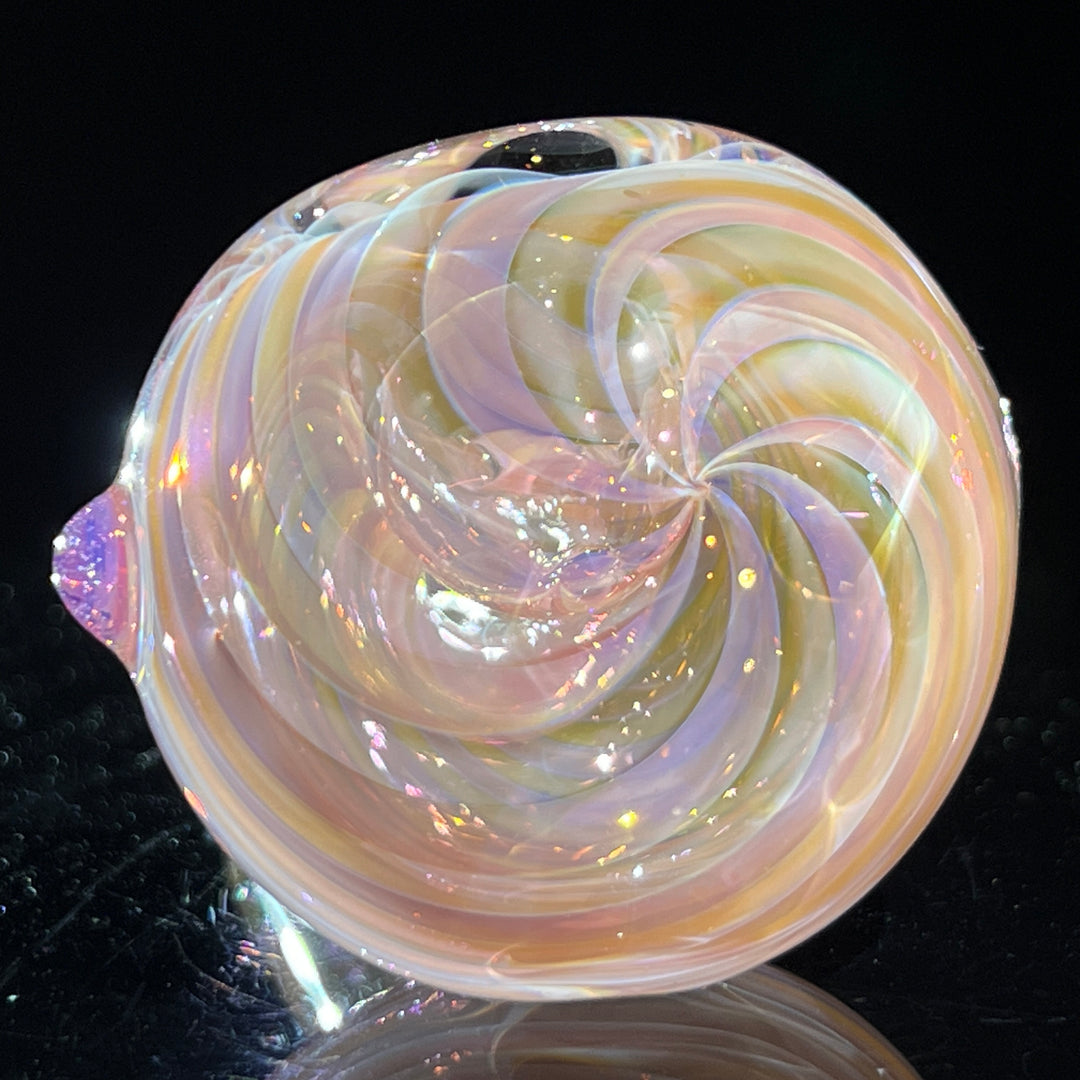 Thick Fume Pipe Pink Slyme Marble Glass Pipe Chuck Glass   