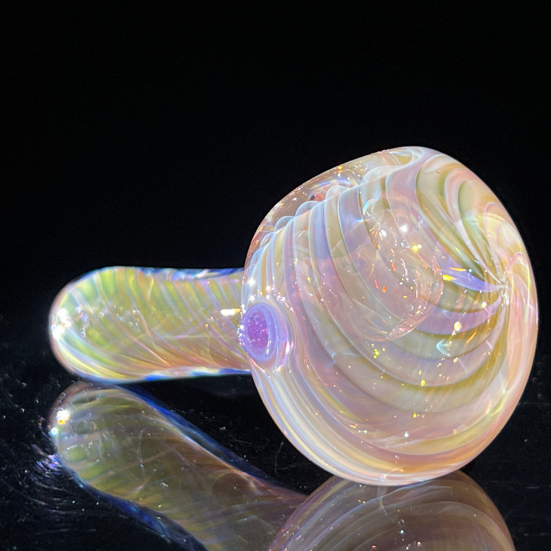 Thick Fume Pipe Pink Slyme Marble Glass Pipe Chuck Glass   