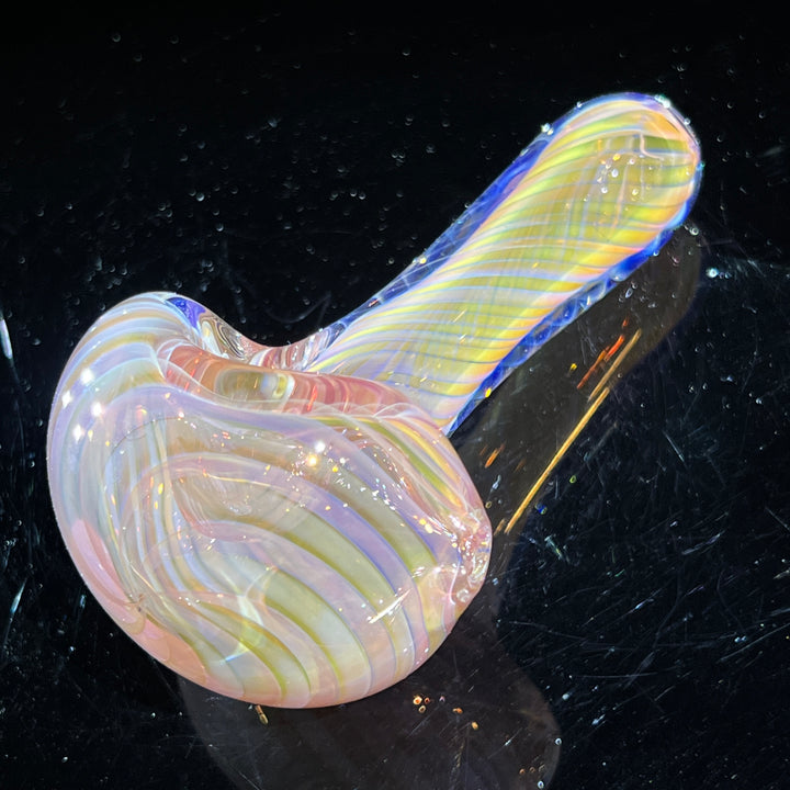 Thick Fume Pipe Pink Slyme Marble Glass Pipe Chuck Glass   