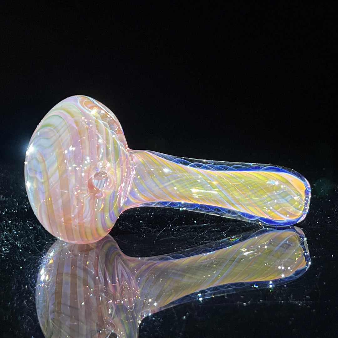 Thick Fume Pipe Pink Slyme Marble Glass Pipe Chuck Glass   