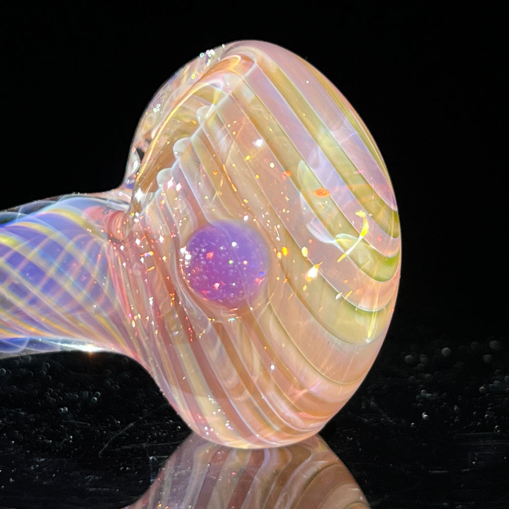 Thick Fume Pipe Pink Slyme Marble Glass Pipe Chuck Glass