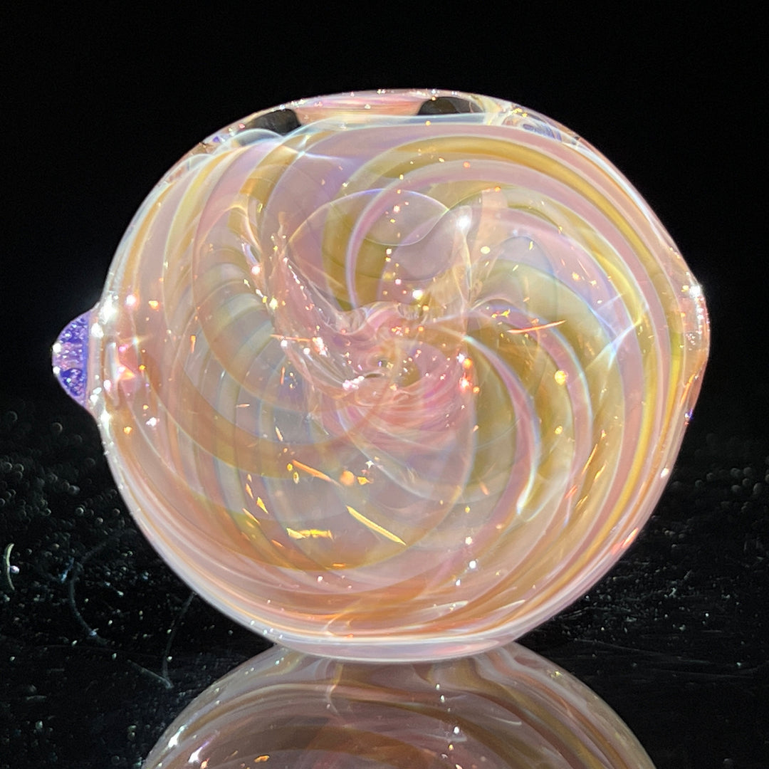 Thick Fume Pipe Pink Slyme Marble Glass Pipe Chuck Glass   