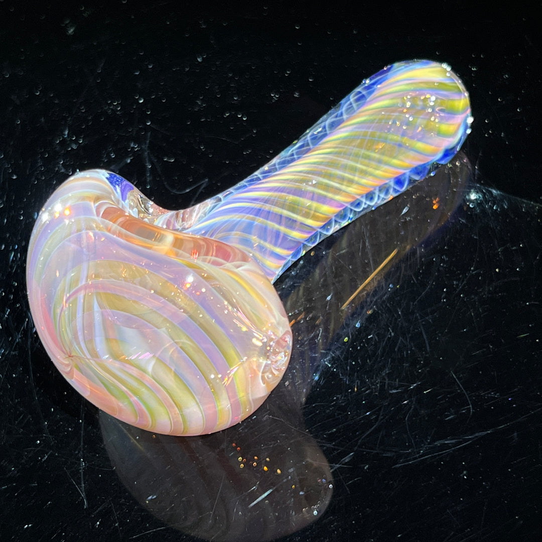 Thick Fume Pipe Pink Slyme Marble Glass Pipe Chuck Glass