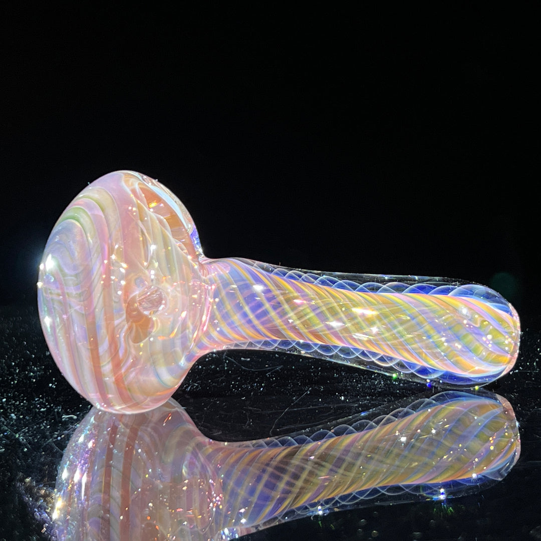 Thick Fume Pipe Pink Slyme Marble Glass Pipe Chuck Glass   